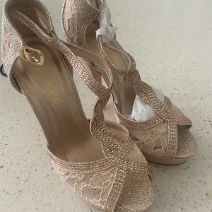 Glitter high heels
